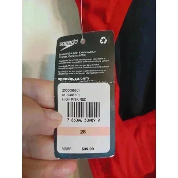 SPEEDO Women's Pro Lt Swimsuit Red Size 28 New MSRP $39.99 - Picture 4 of 5